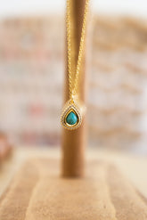 Turquoise Teardrop Necklace (In-Store to Online)